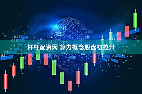 杆杆配资网 算力概念股盘初拉升