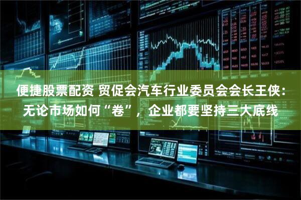 便捷股票配资 贸促会汽车行业委员会会长王侠：无论市场如何“卷”，企业都要坚持三大底线